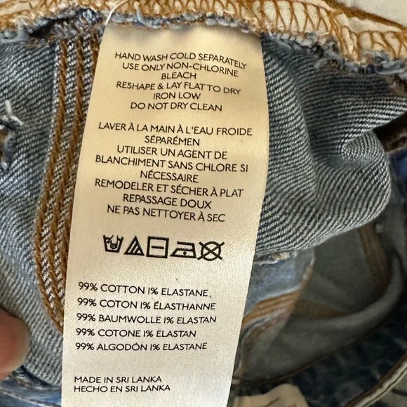 Pilcro butterfly low slung wide leg jeans online. - Picture 7 of 8